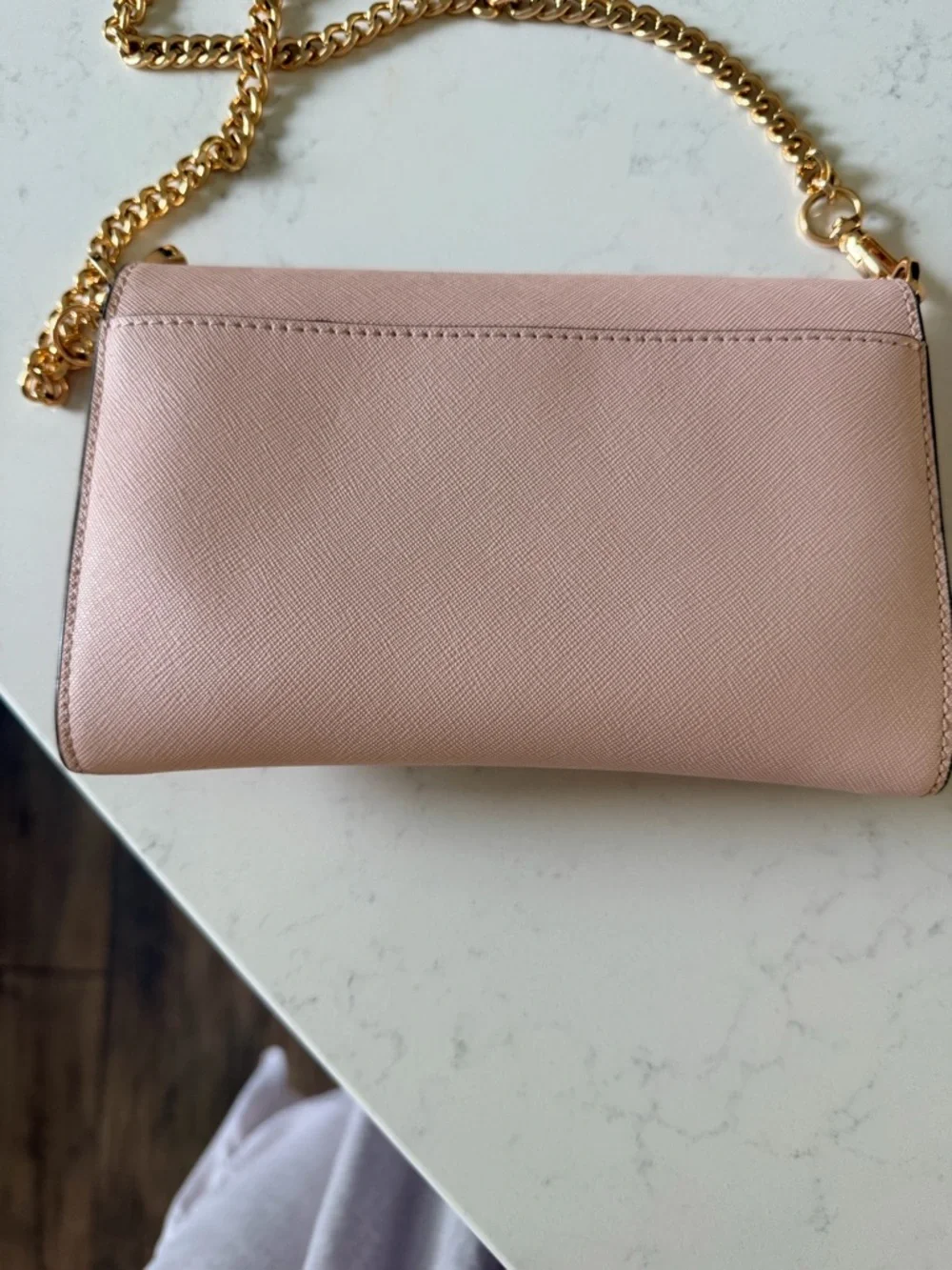 Tory Burch Blush Pink Crossbody with Gold Chain - Picture 3 of 7
